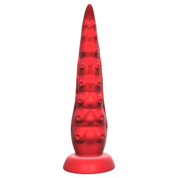 Monster Fuck - Vibrator met zuignap en octopusarmen - afstandsbediening - rood