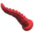 Monster Fuck - Vibrator met zuignap en octopusarmen - afstandsbediening - rood