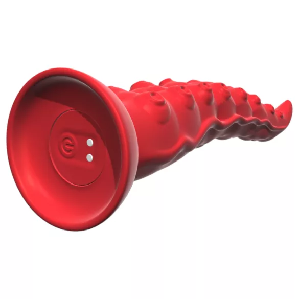 Monster Fuck - Vibrator met zuignap en octopusarmen - afstandsbediening - rood