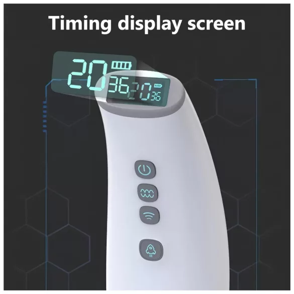 Lonely - automatische masturbator met zuigen en verwarmen - wit