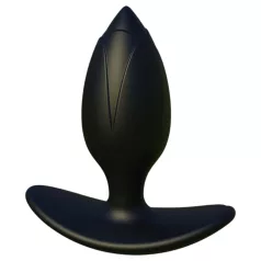   Kangvo - opblaasbare magnetische buttplug met rollende kogel (zwart)