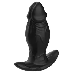 Kangvo - magnetische opblaasbare siliconen dildo (zwart)