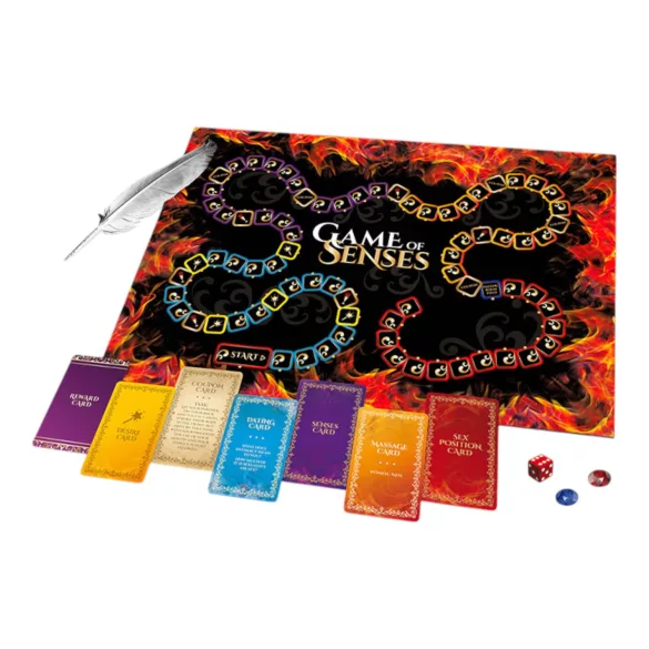 Zintuigenspel - erotisch gezelschapsspel - Engels