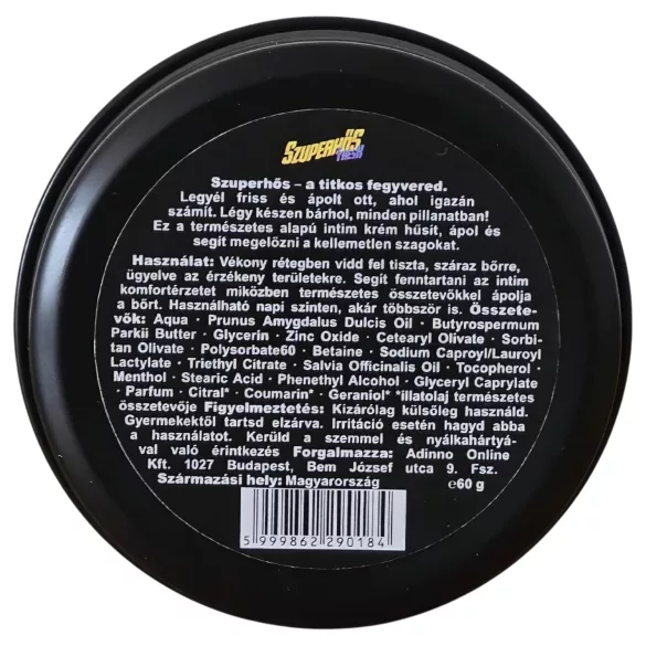 Superheld Fresh - intieme crème-deodorant voor mannen (60 g)