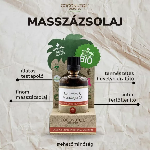 Coconutoil - biologische glij- en massageolie - 80ml