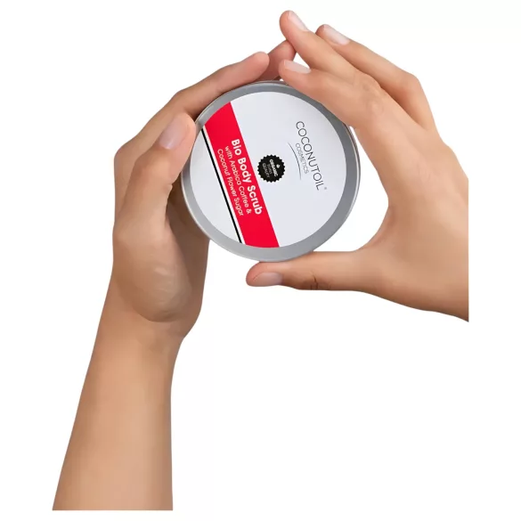 Coconutoil - biologische bodyscrub - koffie & kokosbloesemsuiker - 100ml