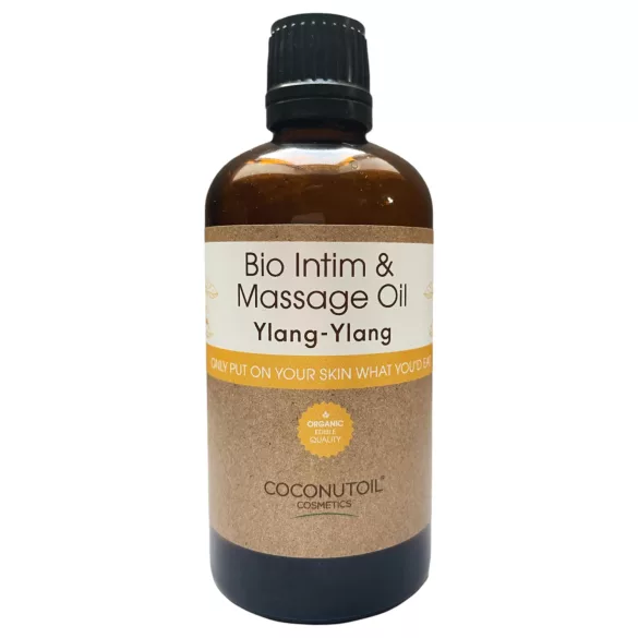 Coconutoil - Biologische intiem en massageolie - ylang-ylang - 80ml