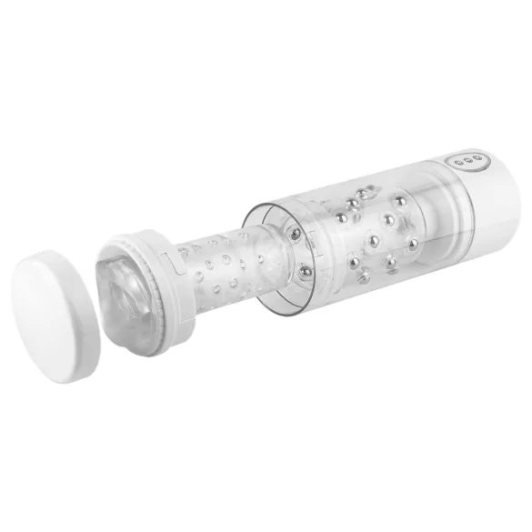 PDX Roto-Bator - automatische vibrerende mondmasturbator - wit