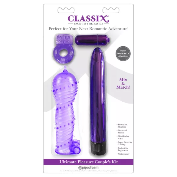 Classix - vibrator set voor koppels - paars