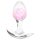 NS Novelties - buttplug transparant - klein - roze