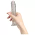 Addiction Crystal - dildo met zuignap (transparant) - 18 cm