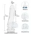 Addiction Crystal - dildo met zuignap (transparant) - 18 cm