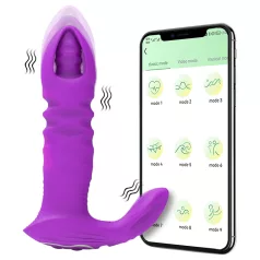   AlvUp - slimme stoot anaal vibrator - oplaadbaar silicone - paars