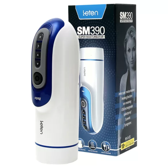 Leten SM390 - masturbator - verwarmend en kreunend - wit