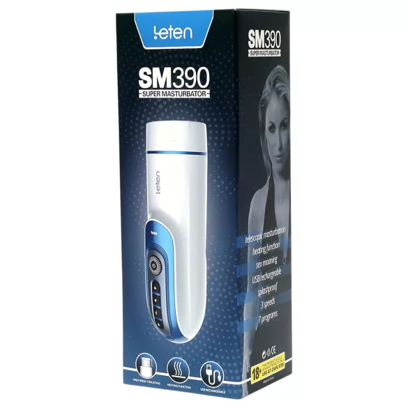 Leten SM390 - masturbator - verwarmend en kreunend - wit