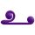 Snail Vibe Duo - Oplaadbare 3-in-1 Stimulerende Vibrator (Paars)