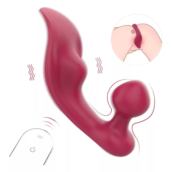 Sex HD Chomper - clitoris en anaal vibrator - rood