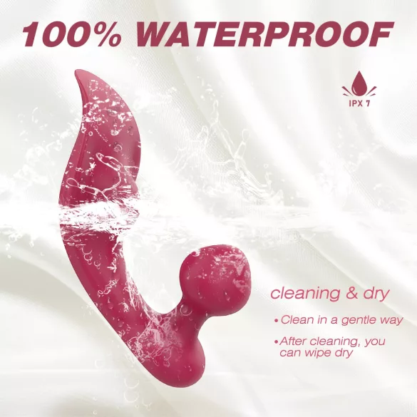 Sex HD Chomper - clitoris en anaal vibrator - rood