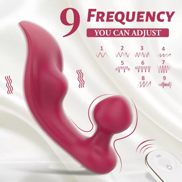 Sex HD Chomper - clitoris en anaal vibrator - rood