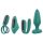 Sex HD - Oplaadbare afstandsbediening, 4-delig vibratorset (groen)