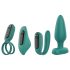 Sex HD - Oplaadbare afstandsbediening, 4-delig vibratorset (groen)
