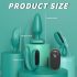 Sex HD - Oplaadbare afstandsbediening, 4-delig vibratorset (groen)