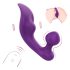 Waterdichte paarse duo-vibrator voor ultiem genot