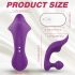 Waterdichte paarse duo-vibrator voor ultiem genot