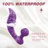 Waterdichte paarse duo-vibrator voor ultiem genot