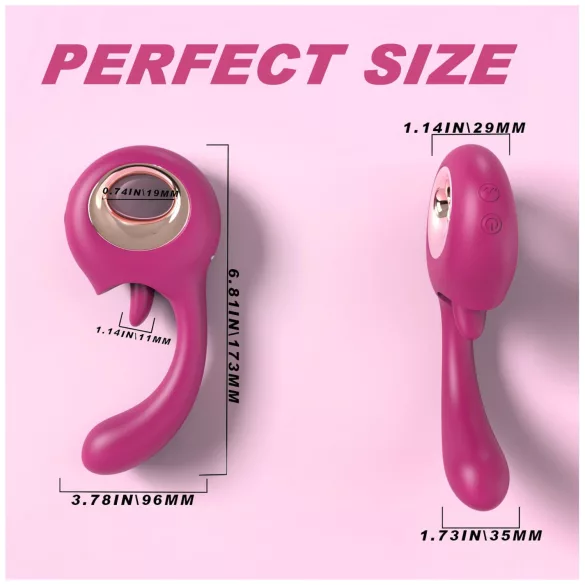 Sex HD - lik- en G-spot vibrator (rood)