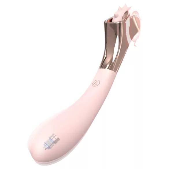 Sex HD - oplaadbare vibrator met stimulatiewiel - waterdicht - roze