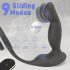 Sex HD Virgil - prostaatvibe met penis- en ballenring (zwart)