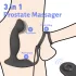 Sex HD Virgil - prostaat vibrator met penis- en balring - zwart