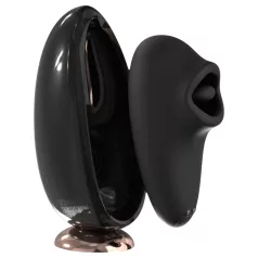   Sex HD Mirror - vibrerende likspeeltje met verwarmingsfunctie - zwart