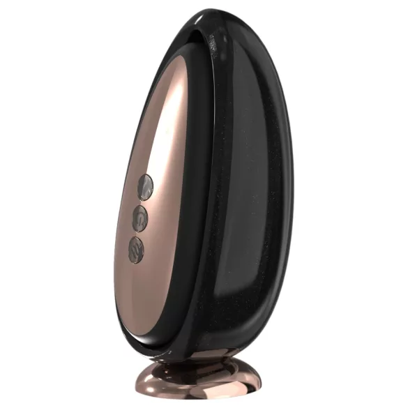 Sex HD Mirror - vibrerende likspeeltje met verwarmingsfunctie - zwart