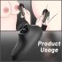 Sex HD Spiegel - verwarmende likvibrator (zwart)