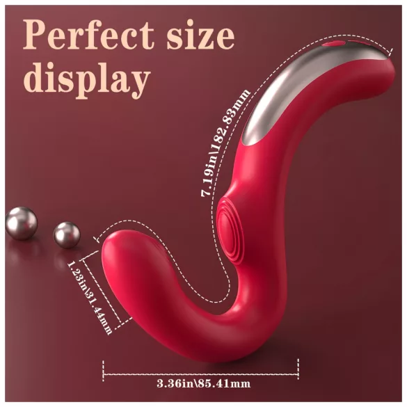 SEX HD Genie - G-spot en clitorisstimulator vibrator - rood