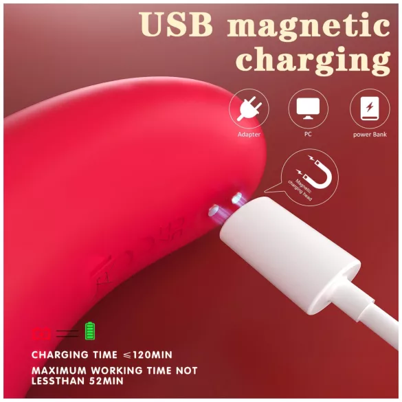 SEX HD Genie - G-spot en clitorisstimulator vibrator - rood