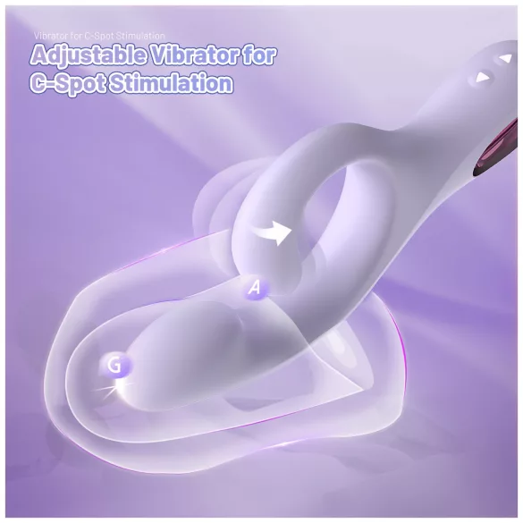 Sex HD - clitorale G-punt vibrator met hendel (paars)