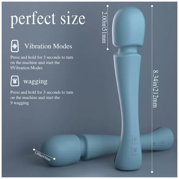 SEX HD Dancer - vibrator massager - turquoise