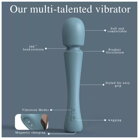 SEX HD Dancer - vibrator massager - turquoise