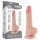 Lovetoy Sliding-Skin - dildo met zuignap - dubbel laag - 19,5cm - huidkleur