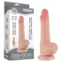 Lovetoy Sliding-Skin - dildo met zuignap - dubbel laag - 19,5cm - huidkleur