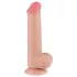 Lovetoy Sliding-Skin - realistische dubbelwandige dildo met ballen - 20,8cm