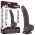Lovetoy Sliding-Skin - dildo met zuignap - dubbel laag - 19,5cm - bruin