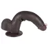 Lovetoy Sliding-Skin - dildo met zuignap - dubbele laag - 20,8 cm - bruin