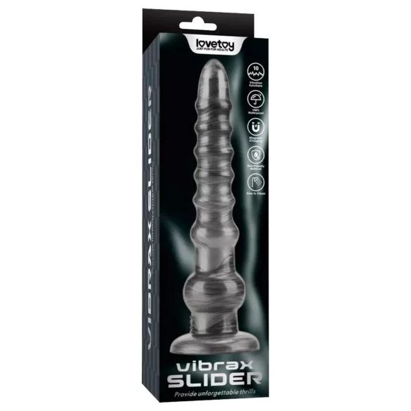 Lovetoy King Sized - grote vibrator - 32 cm - grijs