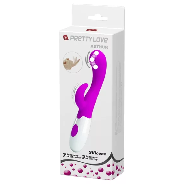 Pretty Love Arthur - G-spot vibrator met bewegende kop - siliconen - paars