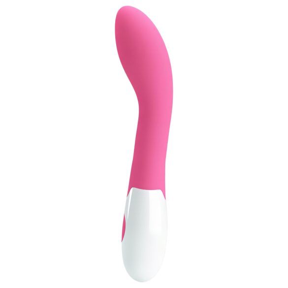 Pretty Love Bishop - waterdichte G-spot vibrator (roze-wit)