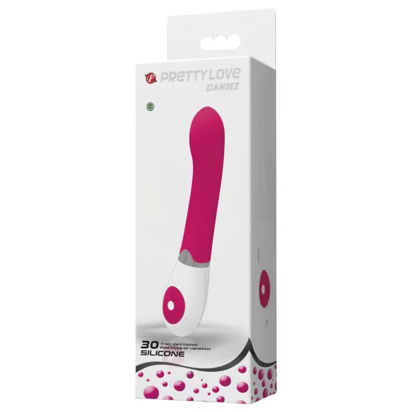 Pretty Love Daniel - g-spot vibrator - waterdicht - siliconen roze wit